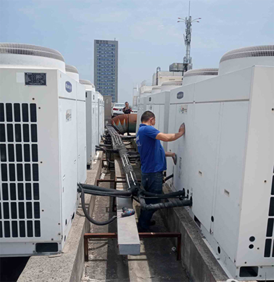 石泉中央空调制热和不制冷系统维修方法